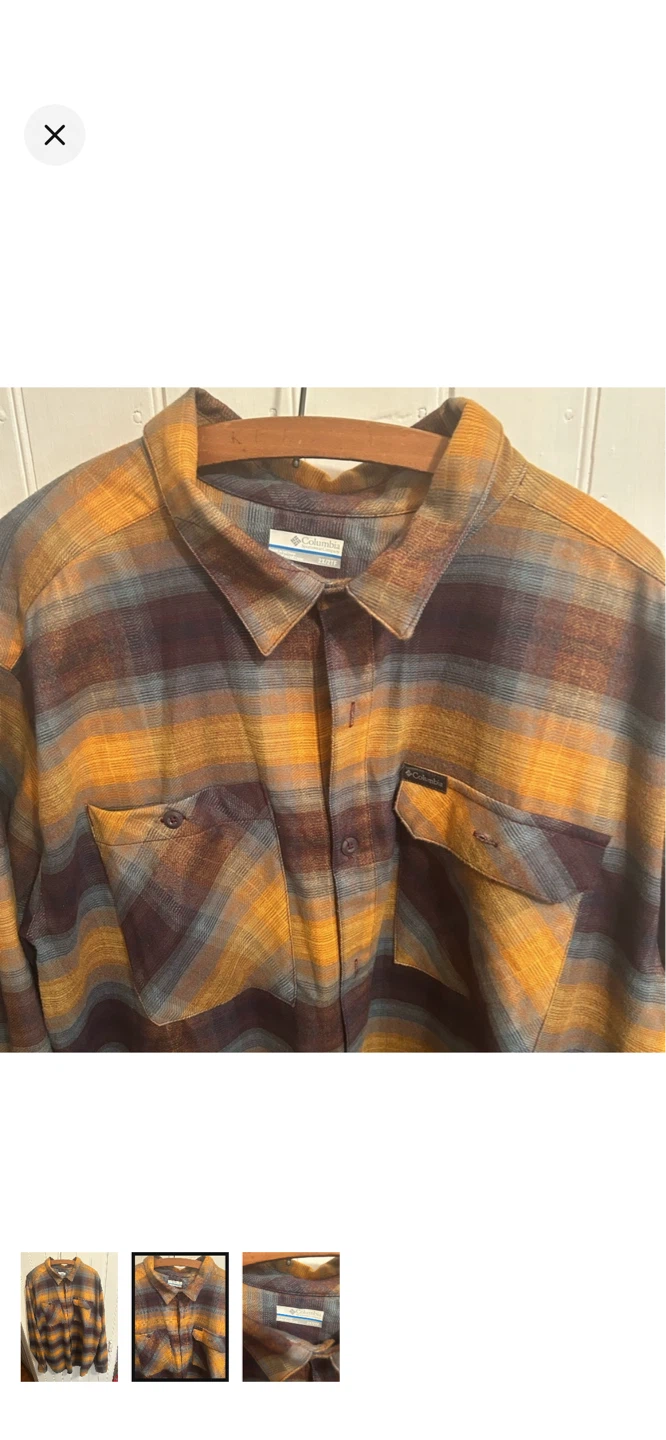 Columbia Plaid Flannel Shirt 2XLT - photo 2