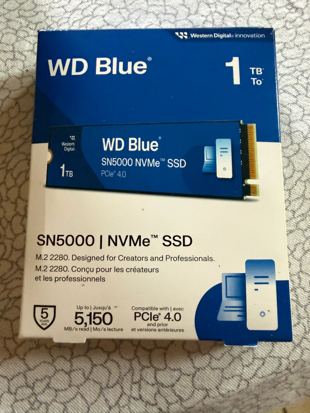 WD Blue SN5100 1TB NVMe PCIe Internal SSD