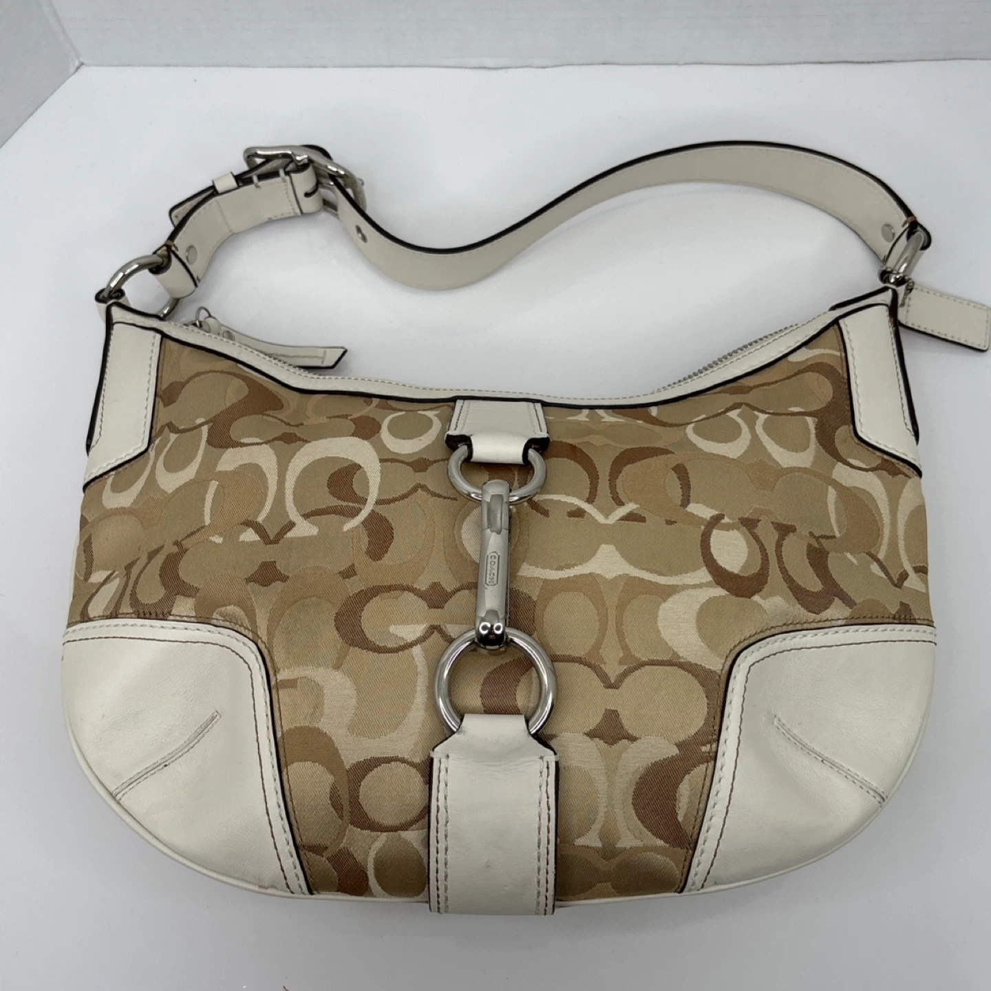 Coach Signature Hobo Shoulder Bag Purse