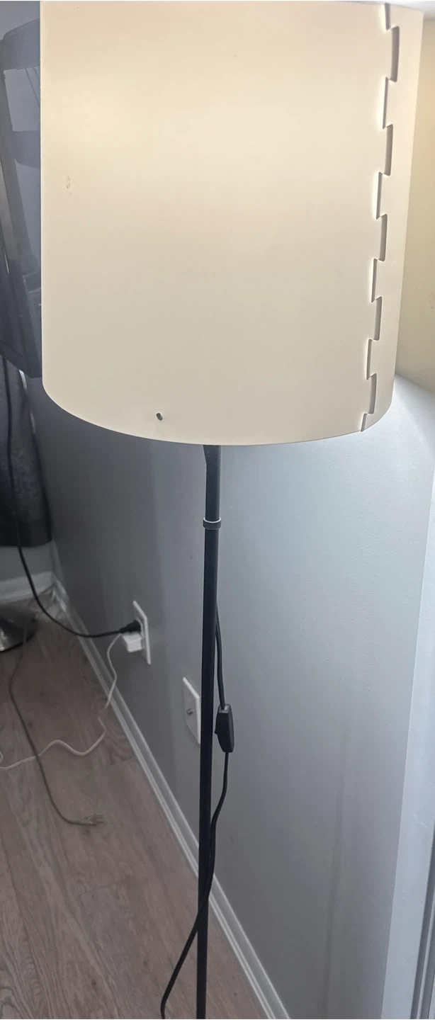 White Cylinder Floor Lamp - photo 2