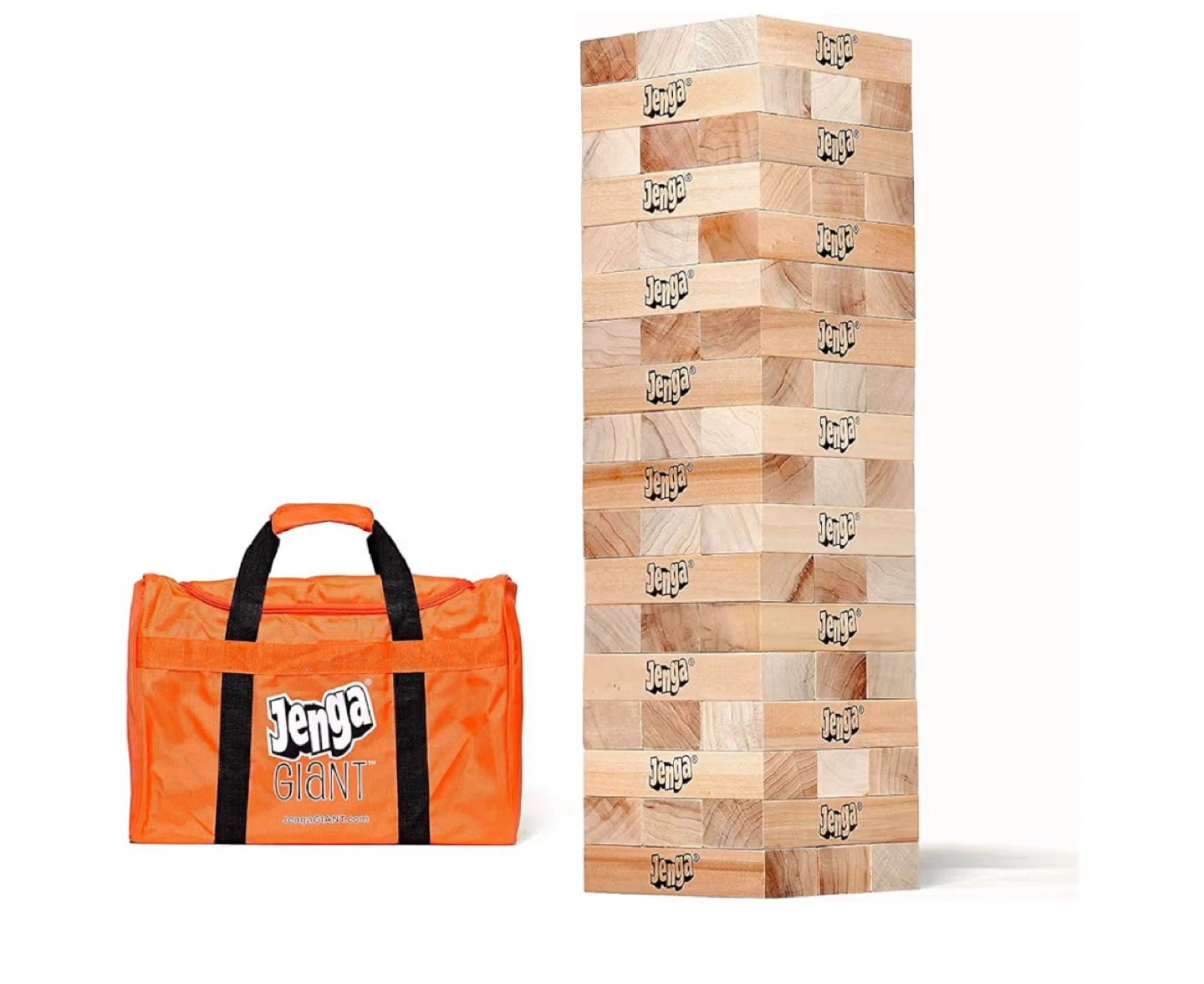 Jenga Giant JS7 Hardwood Game with Travel Bag