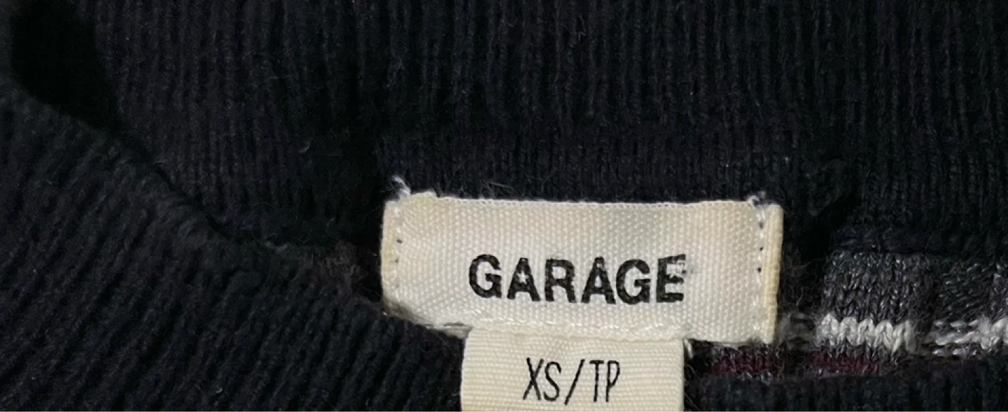 Garage Striped Ribbed Tops - Size XS - photo 3