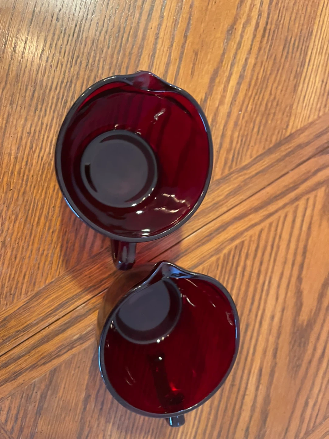 Ruby Red Glass Pitcher Set - photo 4