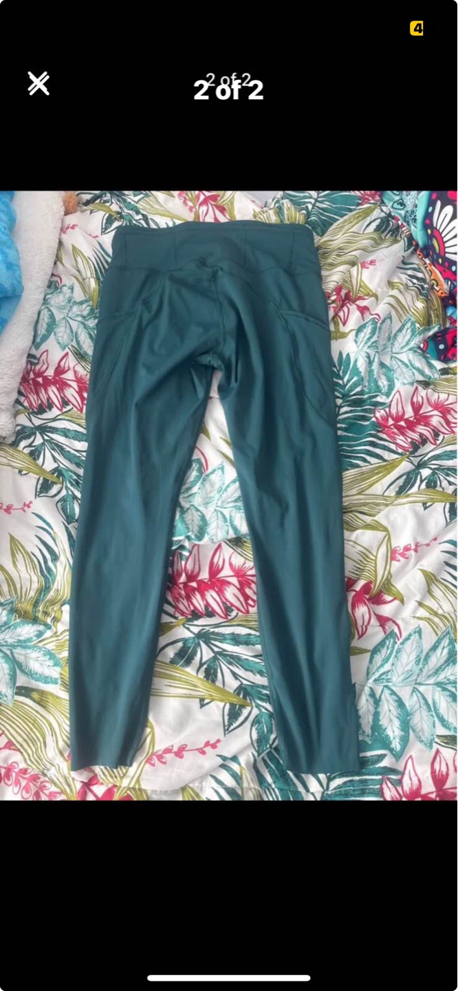 Teal Lululemon Leggings with Pockets - photo 2