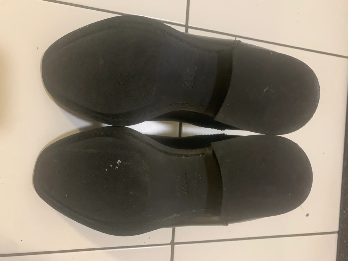 ZARA Black Leather Chelsea Boots - photo 4