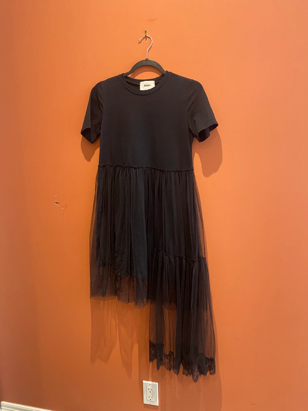 Black Tulle Layered Dress