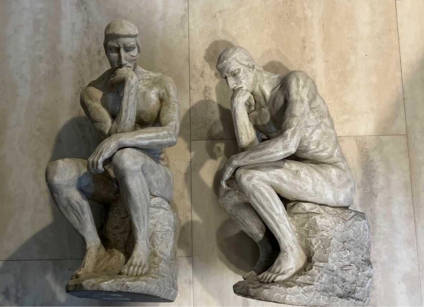 Set of 2 "The Thinker" Statues BOOKENDS