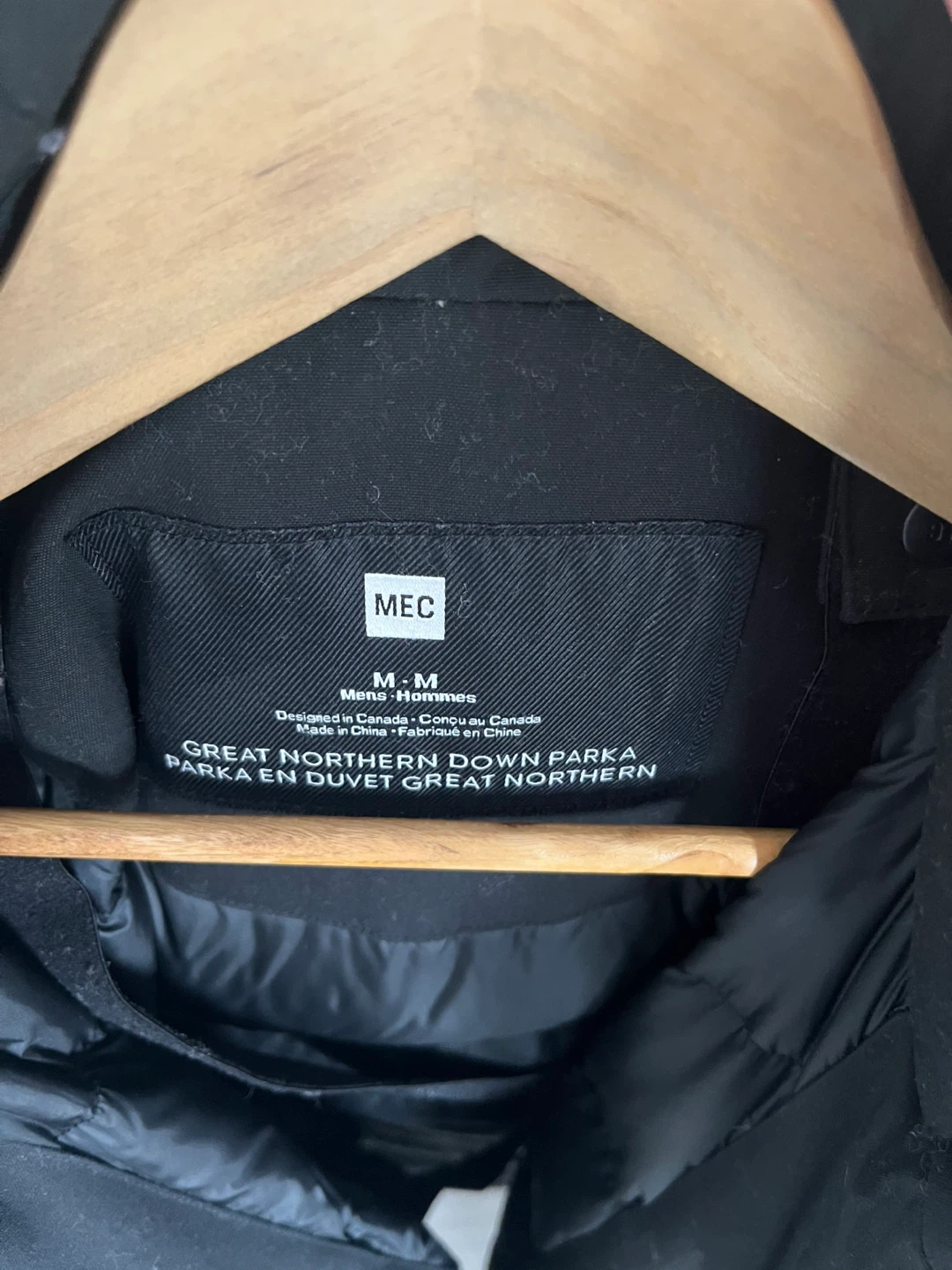 MEC Great Northern Down Parka - Black - Men's M - photo 3