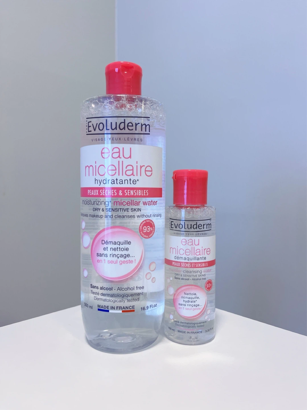Evoluderm Micellar Water - 500 ml & 100 ml