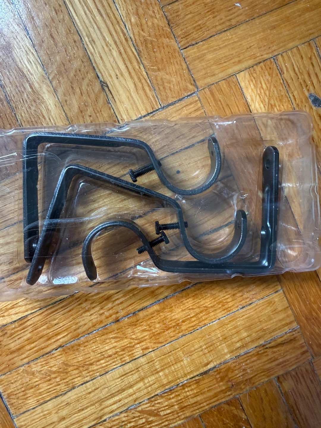Curtain Rod Wall Bracket Hooks, Set of 3 - photo 2