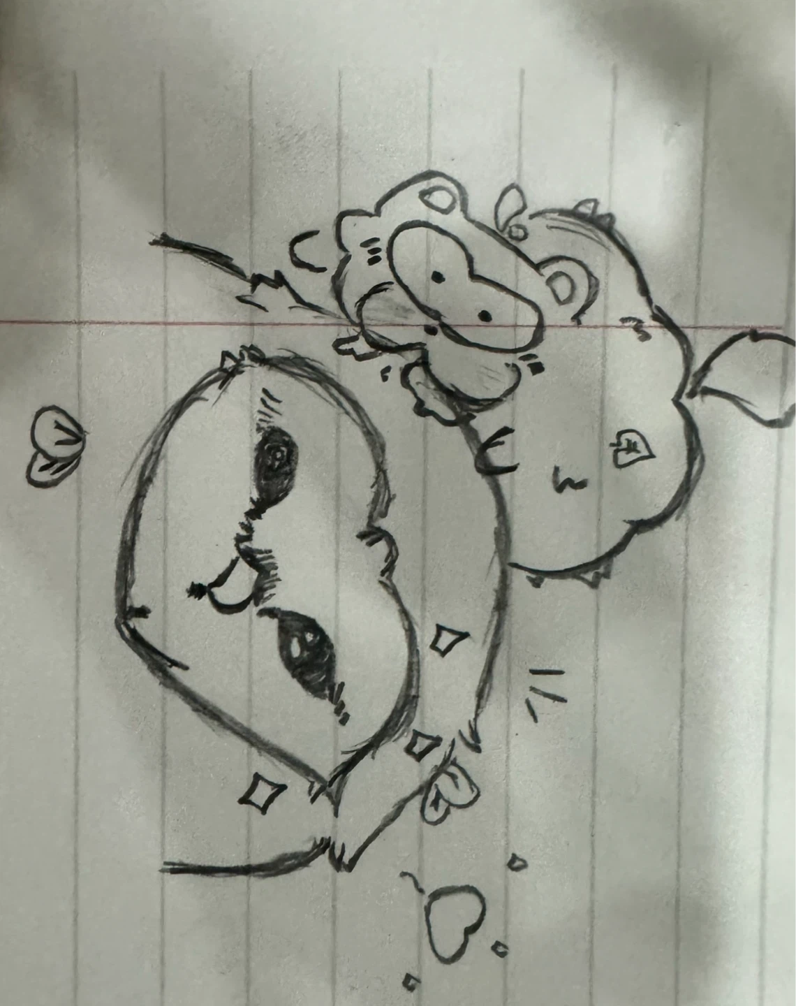 Hand-Drawn Cute Cartoon Characters Sketch - photo 2