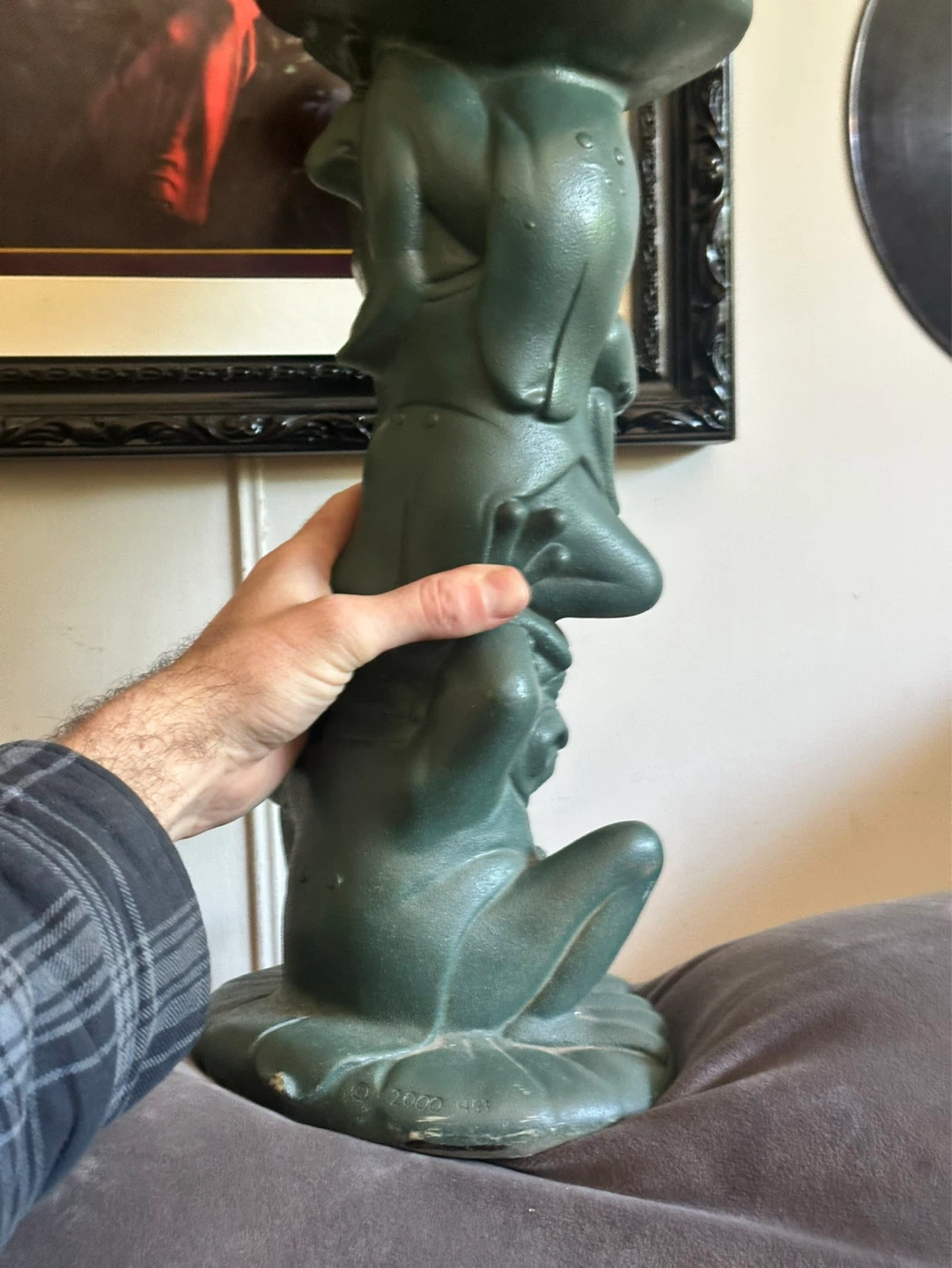 universal Statuary 2000 453 frog plant stand - photo 3