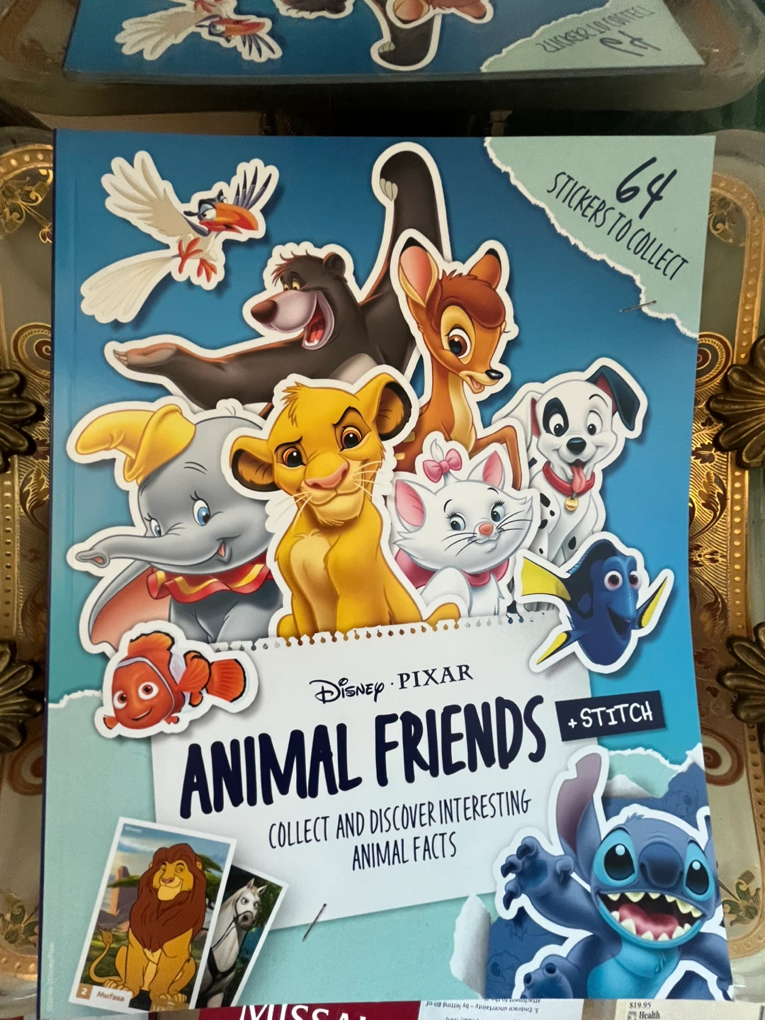Disney Pixar stickers Animal Friends Sticker Book + Stitch