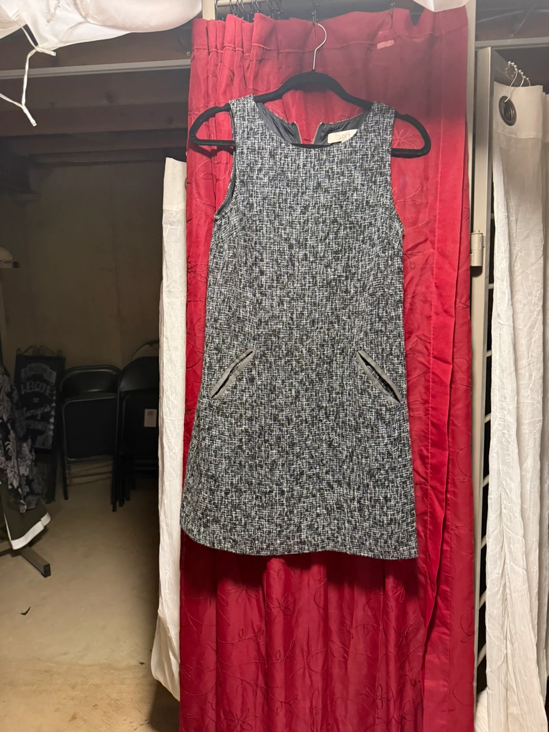 Loft Tweed Sleeveless Dress Size 4 - photo 2