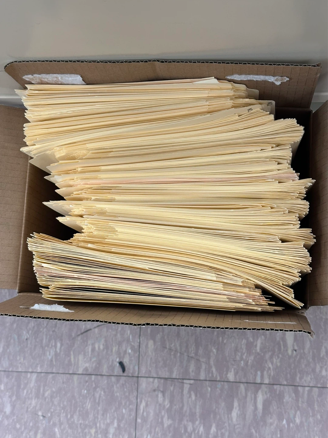 Used legal and letter size files