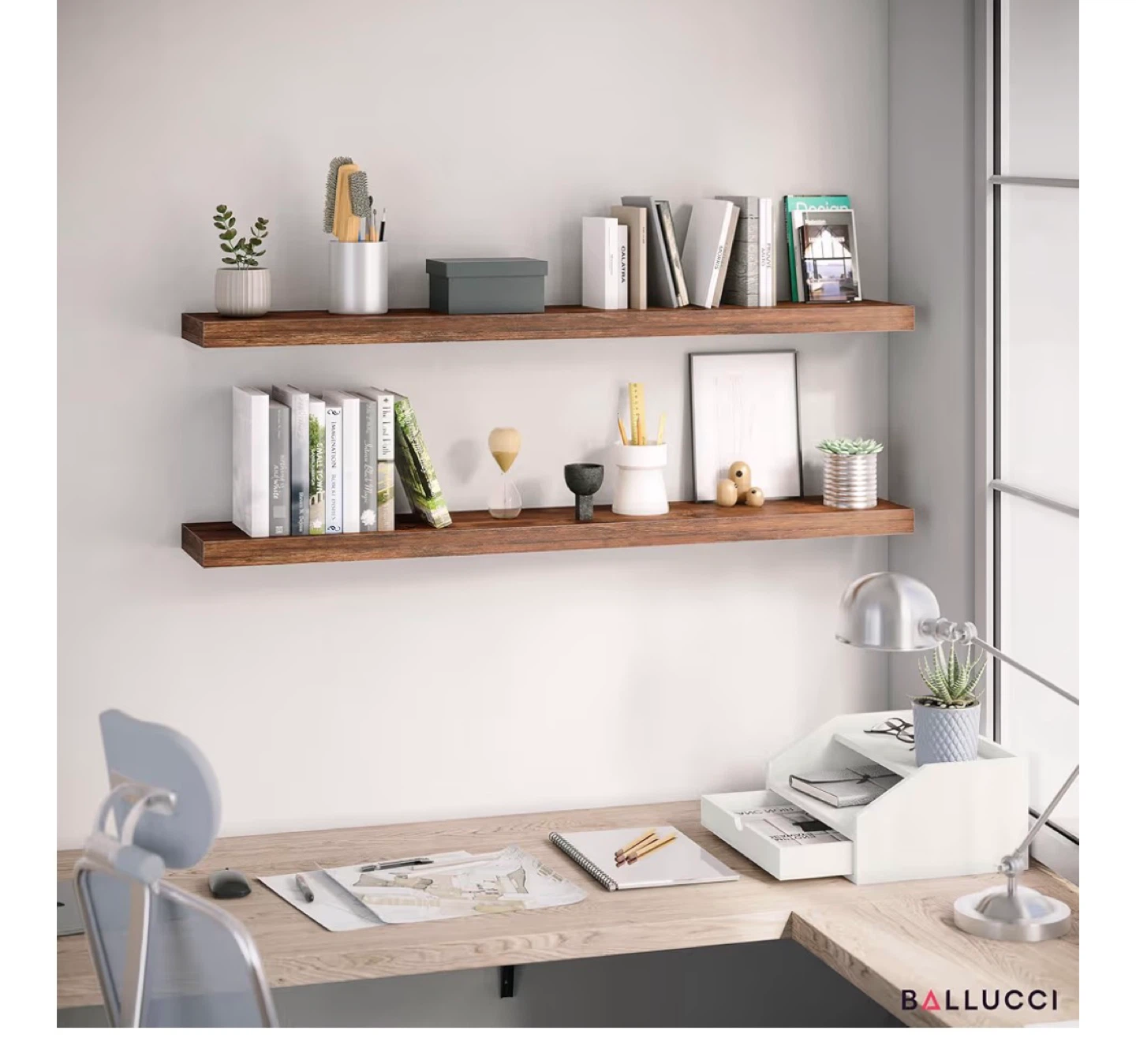 Floating Shelf Set - Wood Finish - photo 4