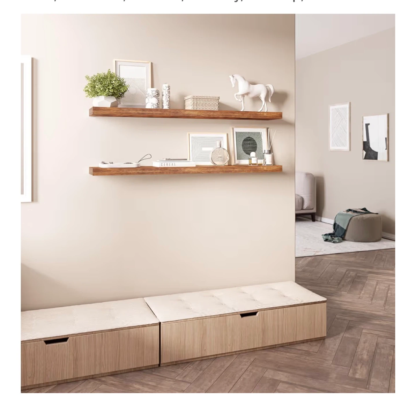 Floating Shelf Set - Wood Finish - photo 2