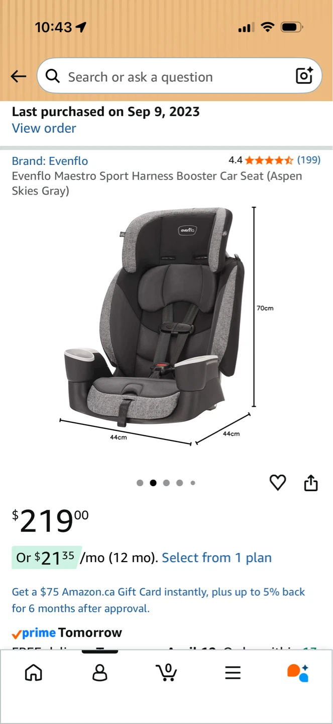 Evenflo Maestro Sport Harness Booster Car Seat - photo 2