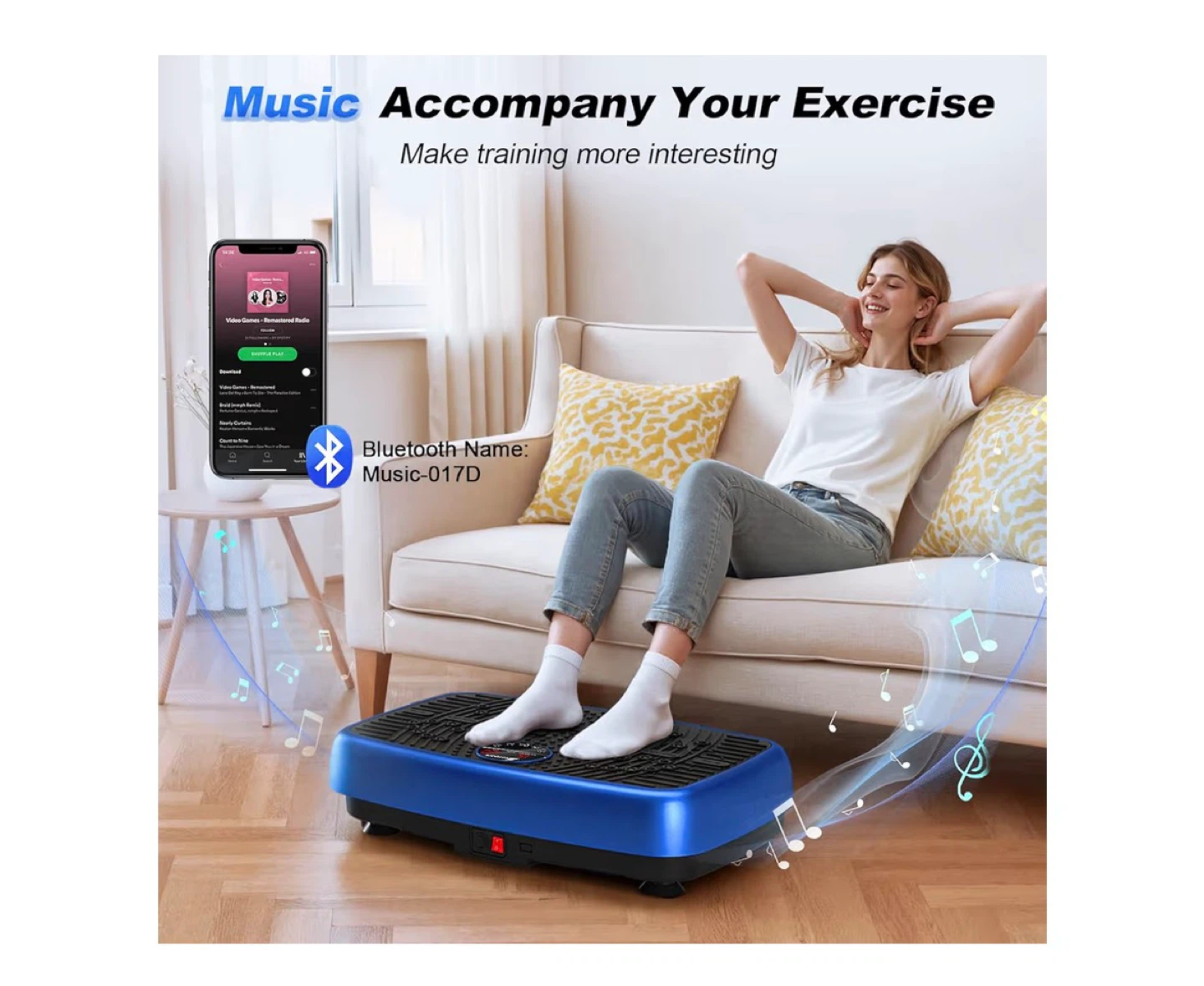 EvoSpark Vibration Plate Machine with Resistance Bands - photo 4