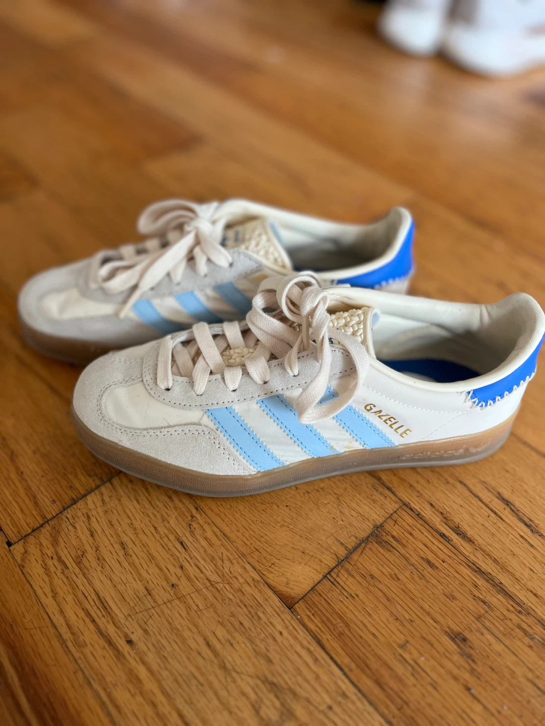 Adidas Gazelle - Off White Clear Sky Colorway