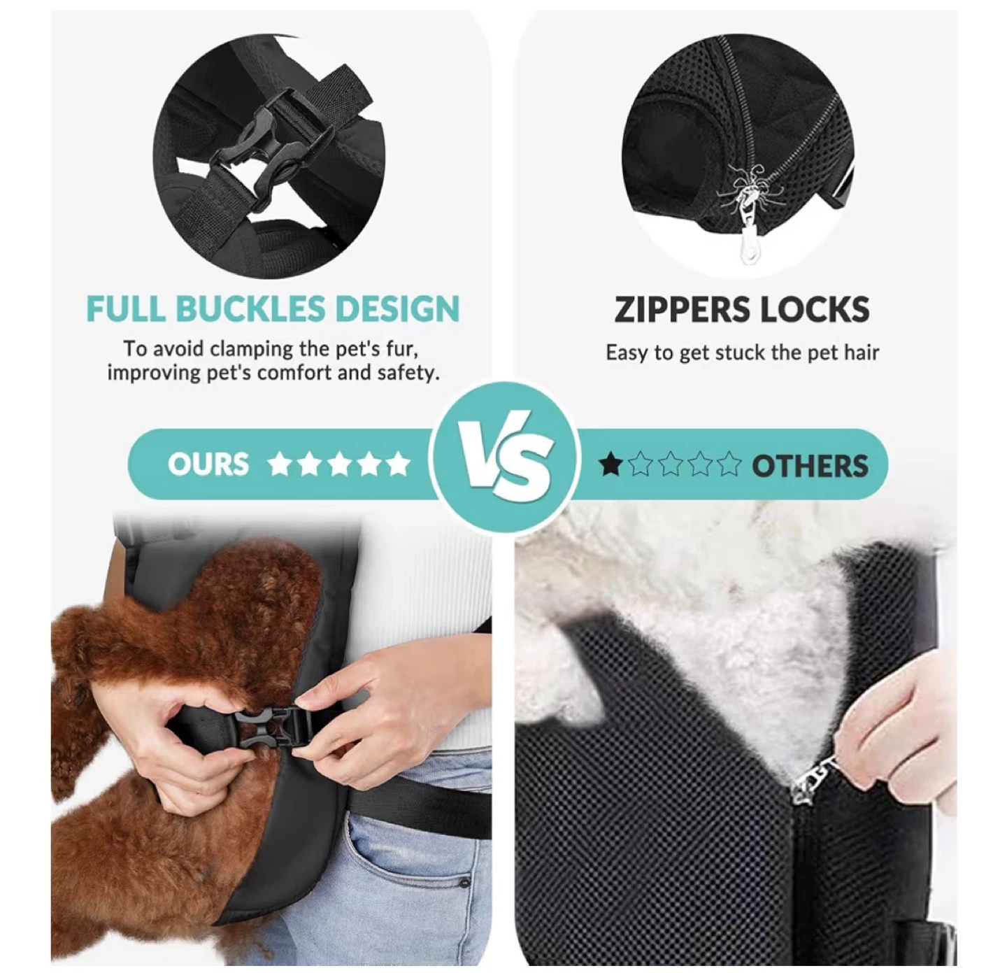 Black Pet Carrier Backpack - photo 5