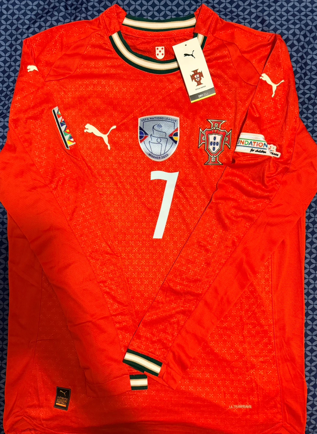 Puma Cristiano Ronaldo Portugal Long Sleeve Soccer Jersey - photo 2