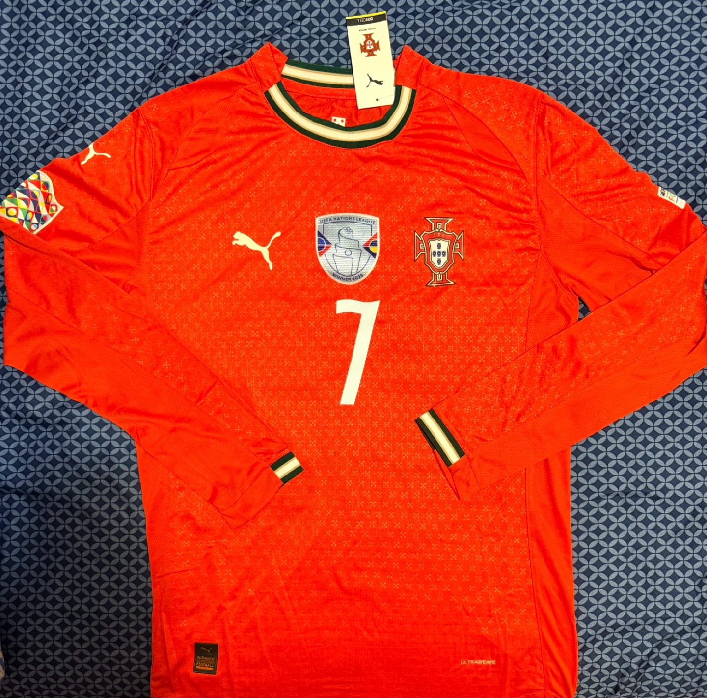 Puma Cristiano Ronaldo Portugal Long Sleeve Soccer Jersey