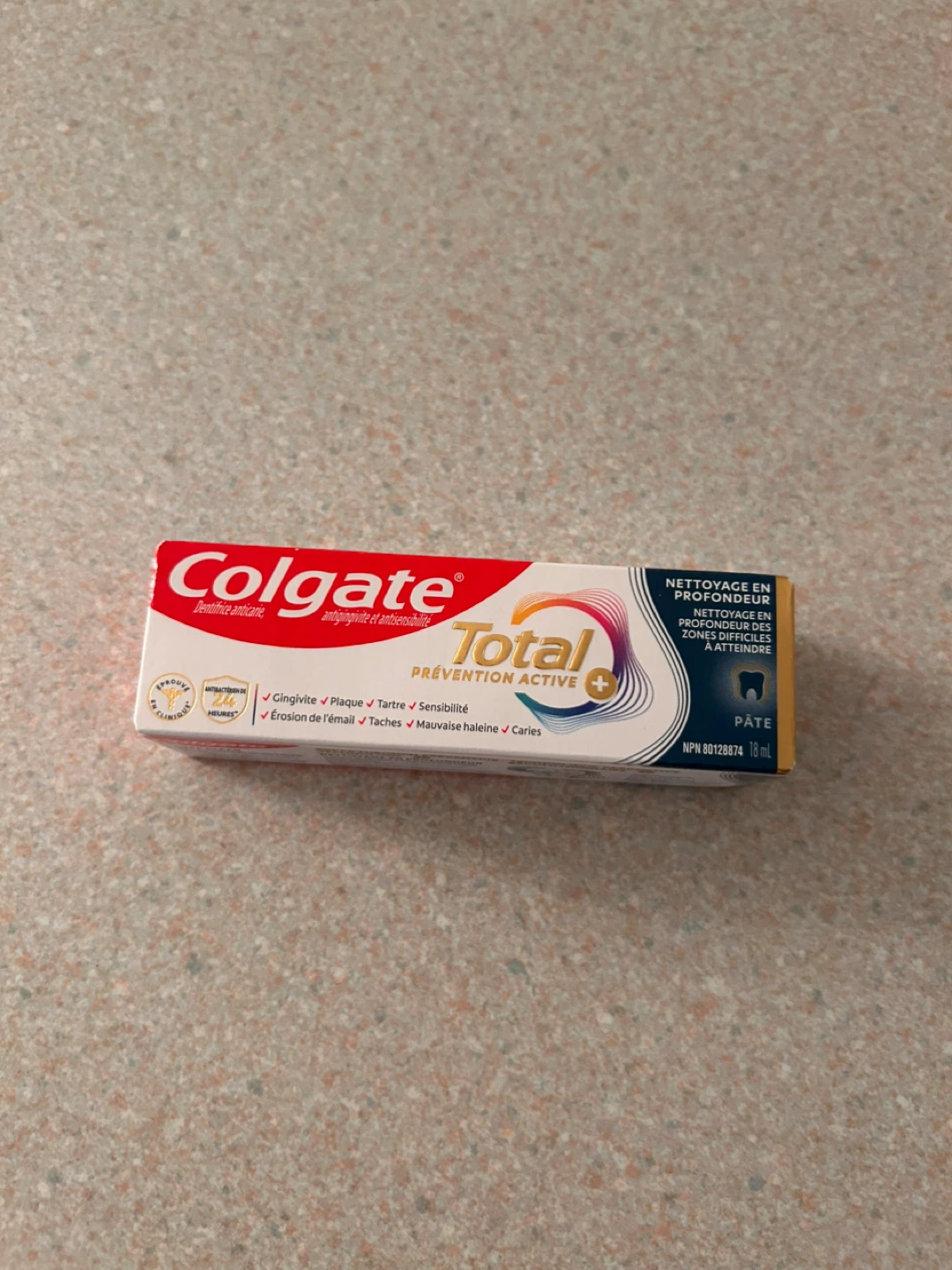 Colgate Total Prevention Active Toothpaste 18mL