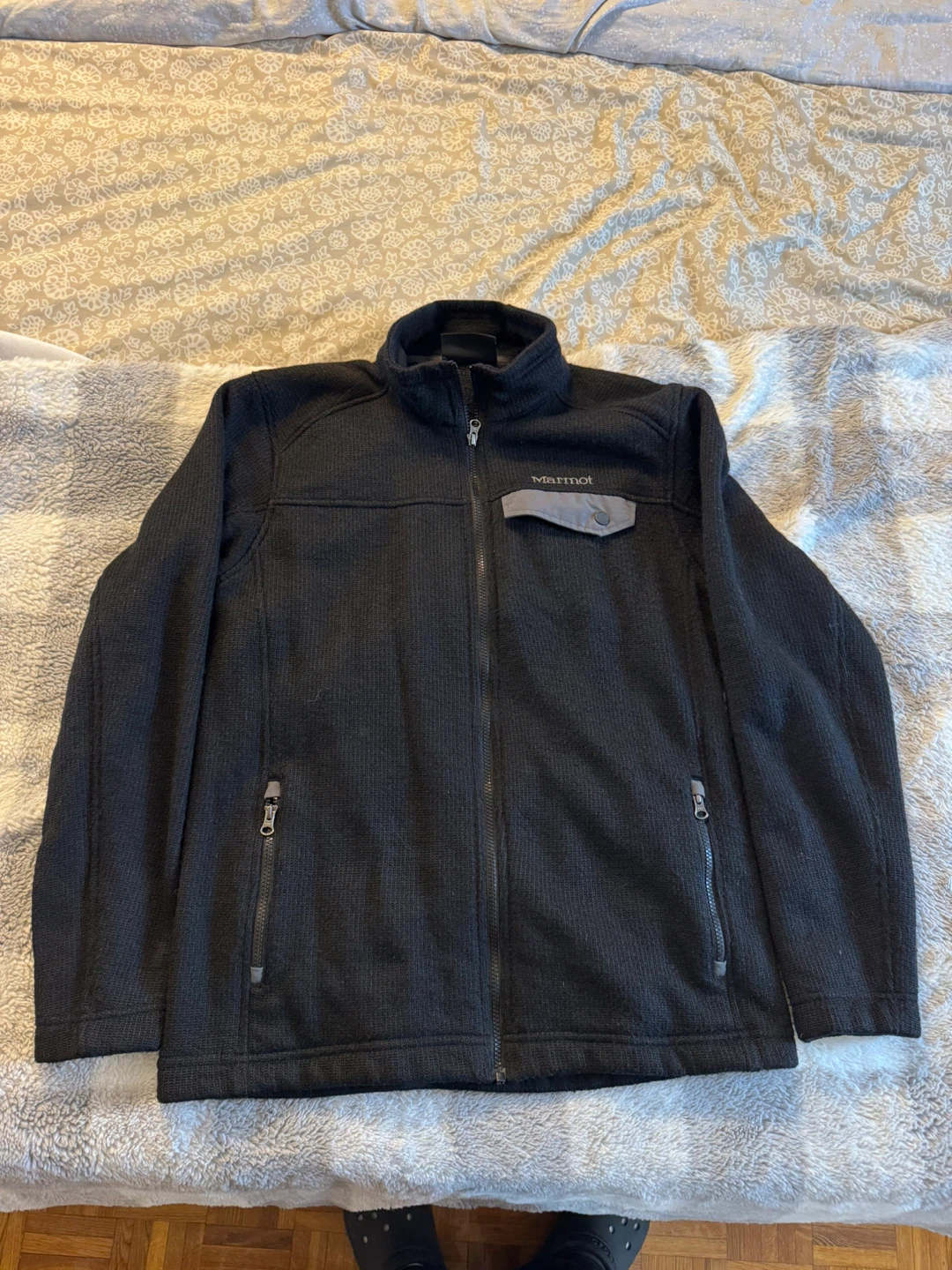 Marmot Black Fleece Jacket - Size L/G