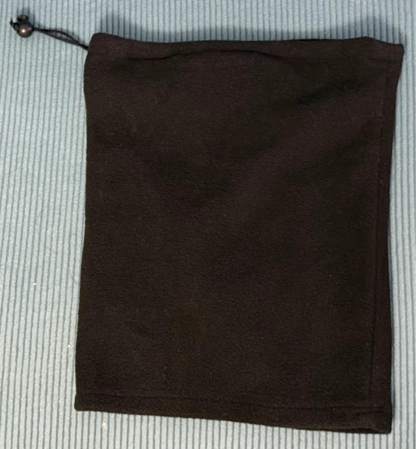 Black Cotton Neck/Face Warmer or Circle Scarf