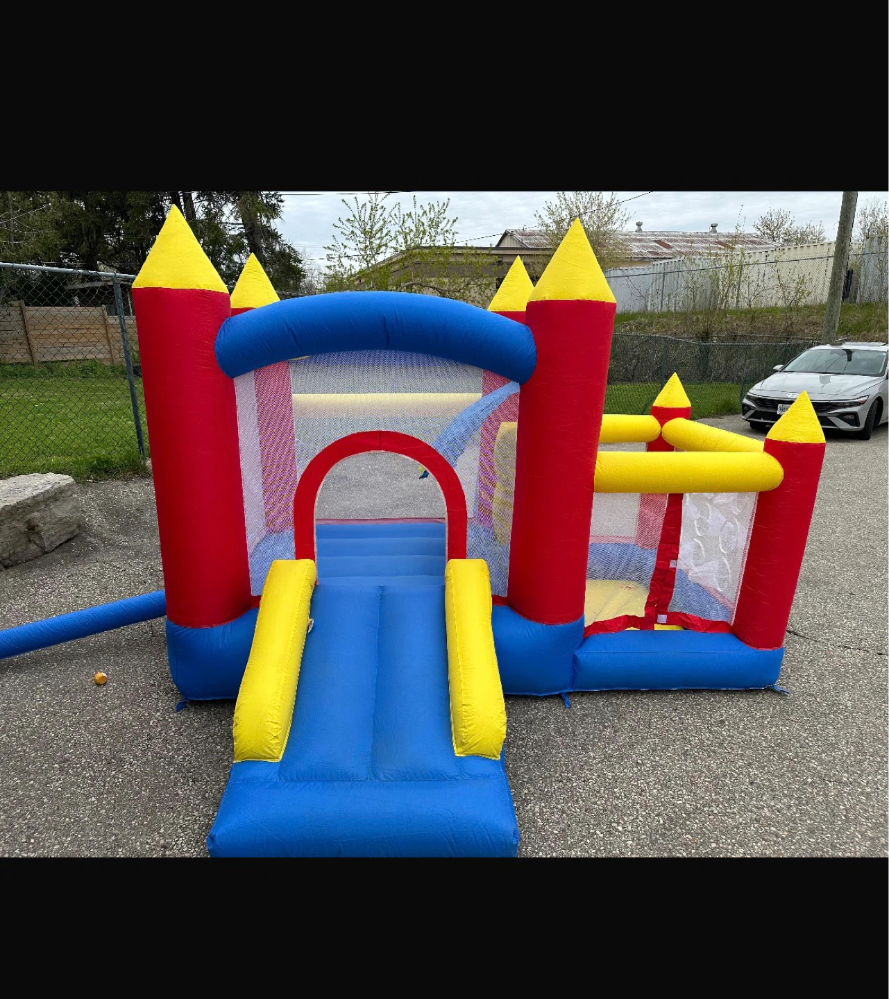 Kids Inflatable Bounce House Castle with Slide - photo 3