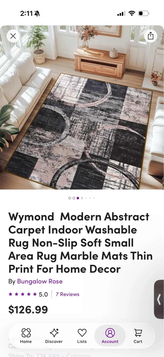 Wymond Modern Abstract Carpet - Bungalow Rose