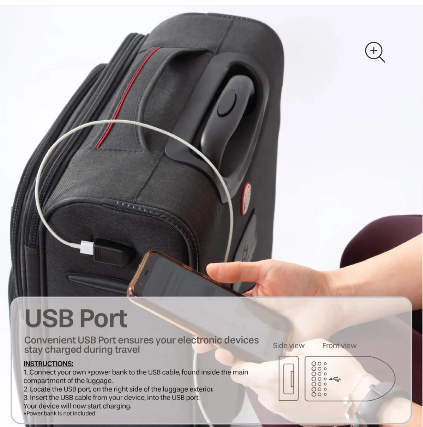 IT Luggage Carry-On Suitcase with USB Port - photo 5