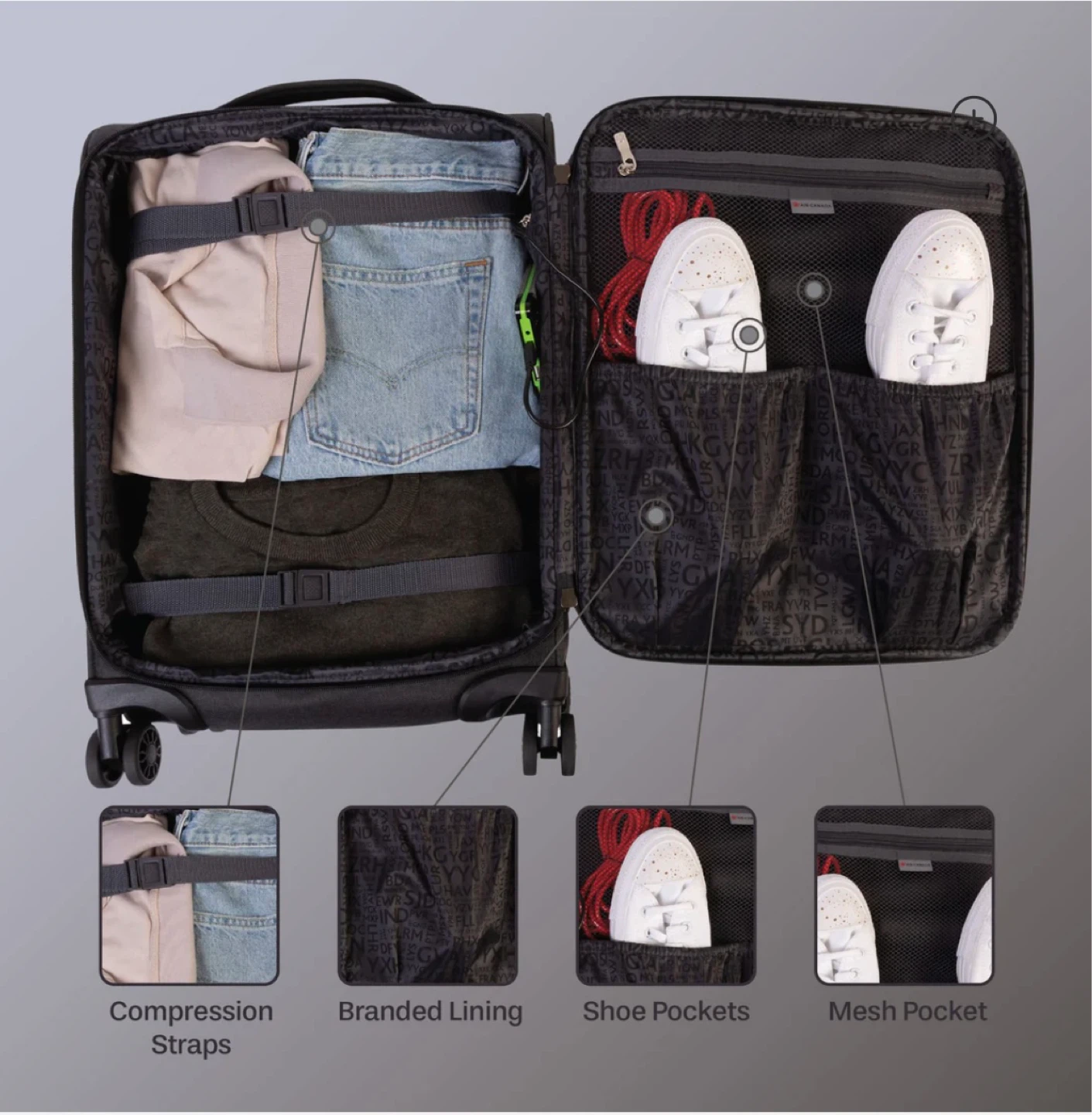 IT Luggage Carry-On Suitcase with USB Port - photo 3