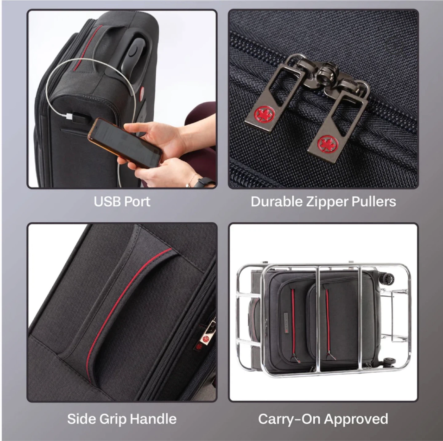 IT Luggage Carry-On Suitcase with USB Port - photo 4