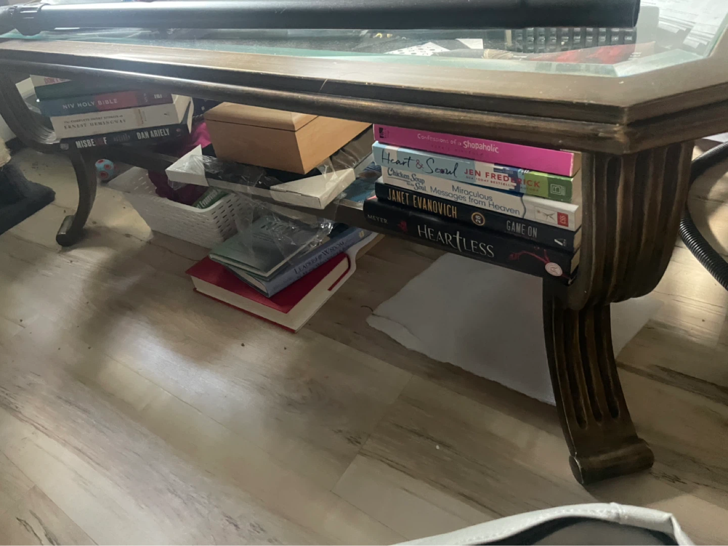 Glass Top Bronze coffee Table - photo 2