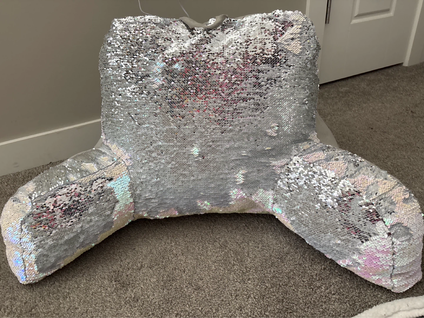 Reversible Sequin Reading Pillow - photo 2