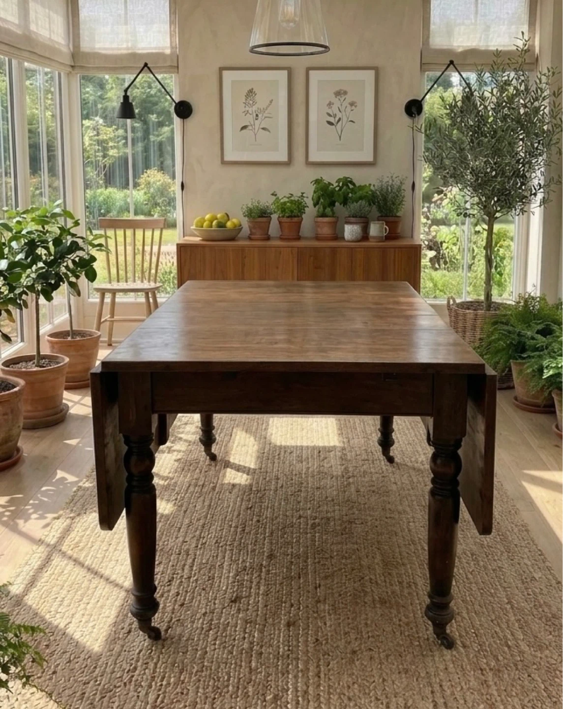 Drop Leaf Farmhouse Table