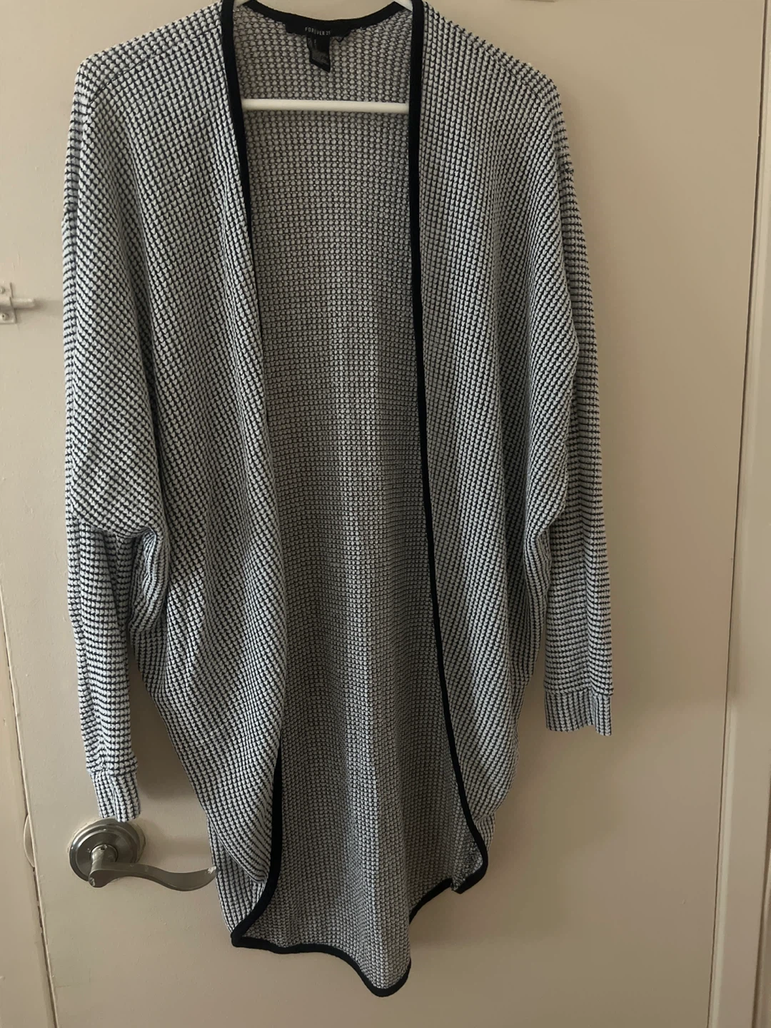 Forever 21 Black and White Cardigan