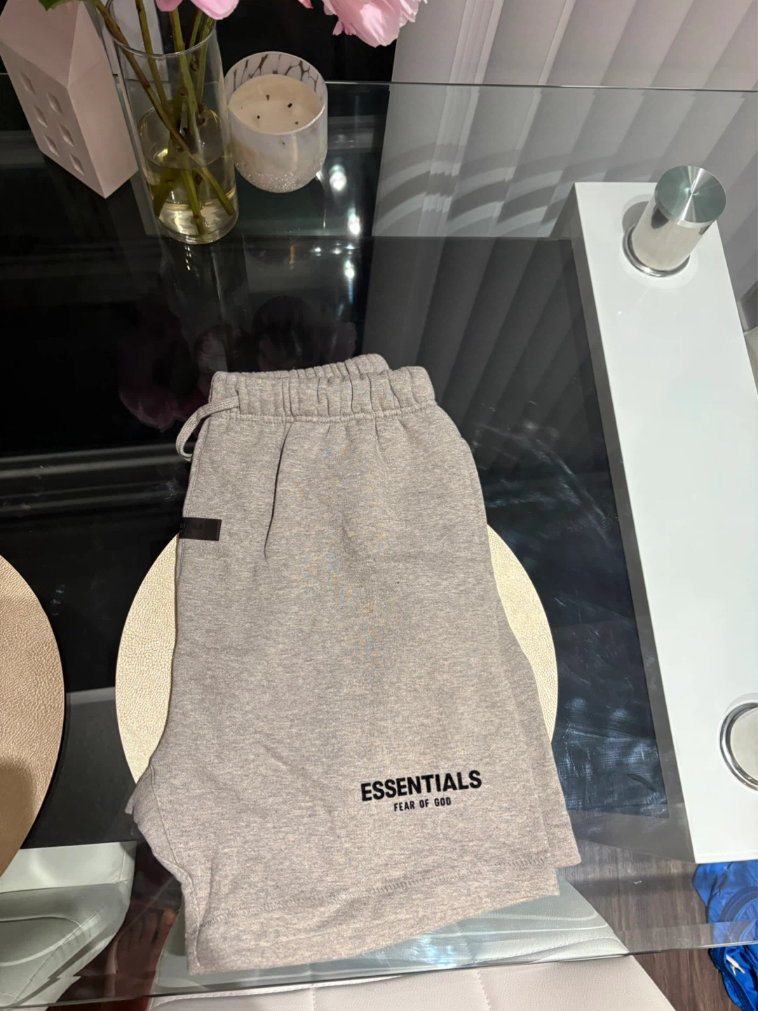 Fear of God Essentials Grey Sweat Shorts - photo 2