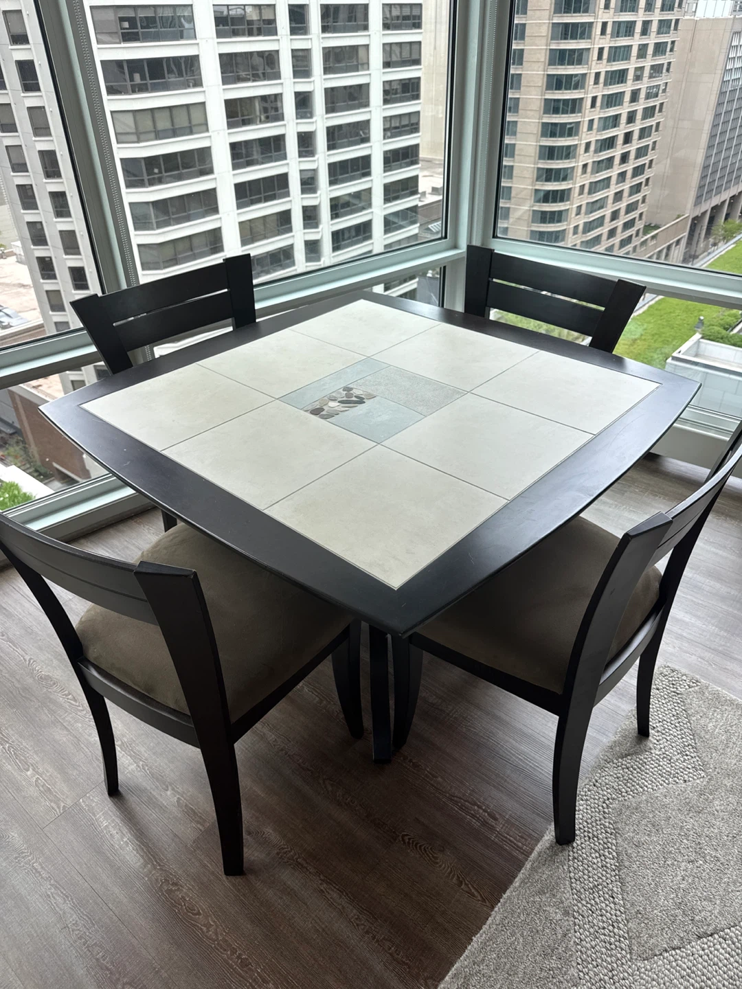 Square Dining Table with 4 Chairs - photo 3