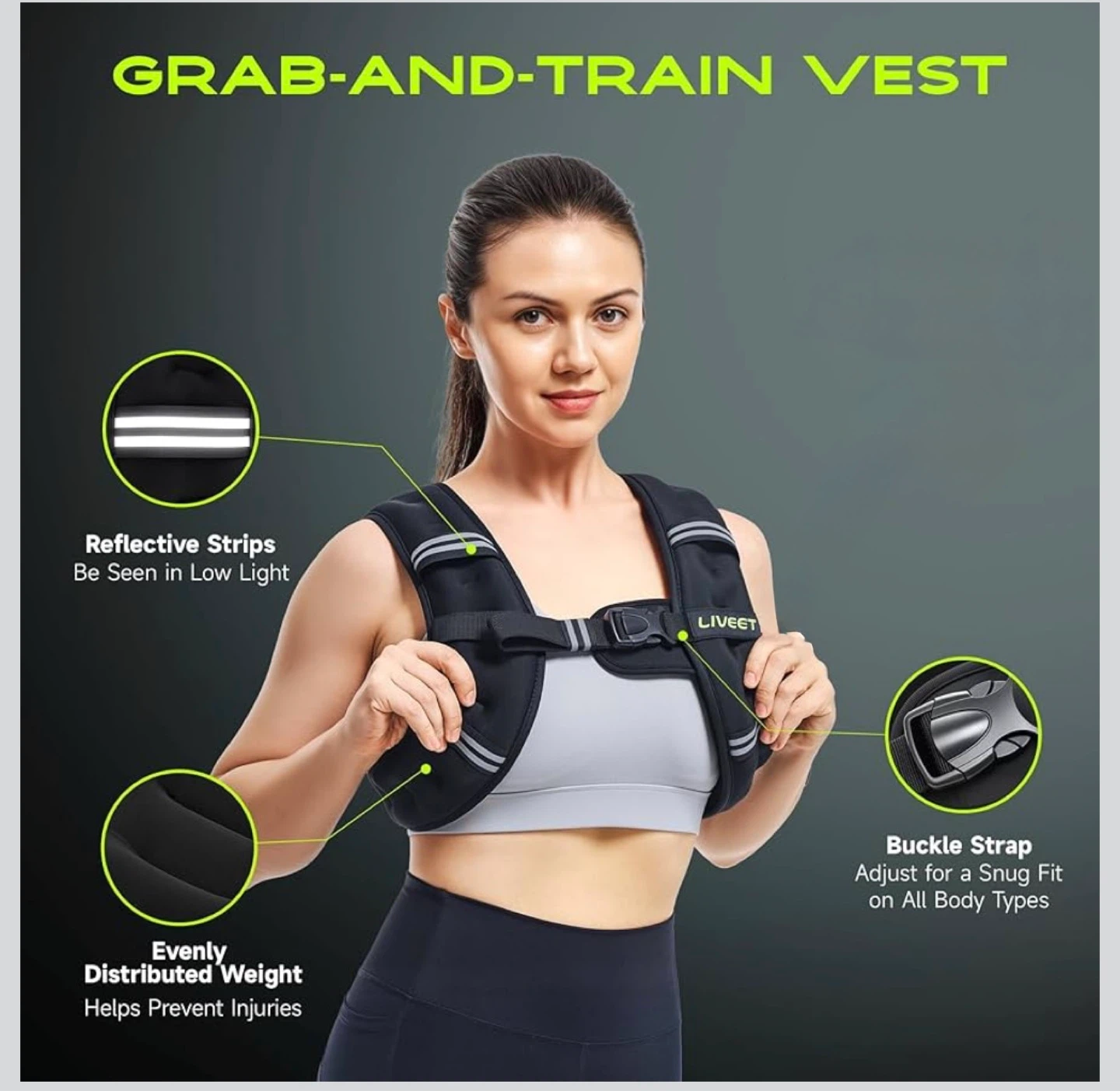 LIVÉET Grab-and-Train Vest 25lb - photo 3