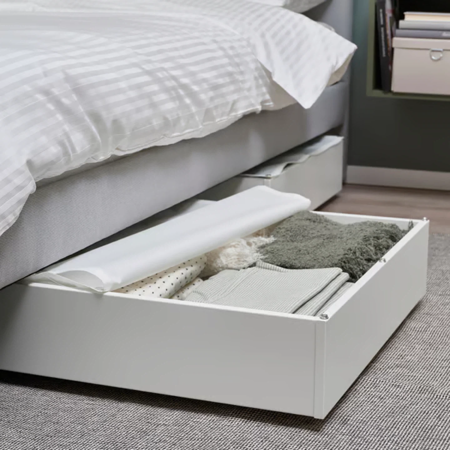 IKEA VARDÖ Underbed Storage Box, White
