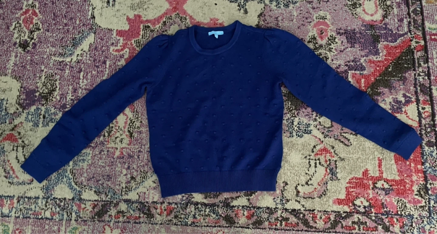 Draper James Blue Dot Sweater M/M