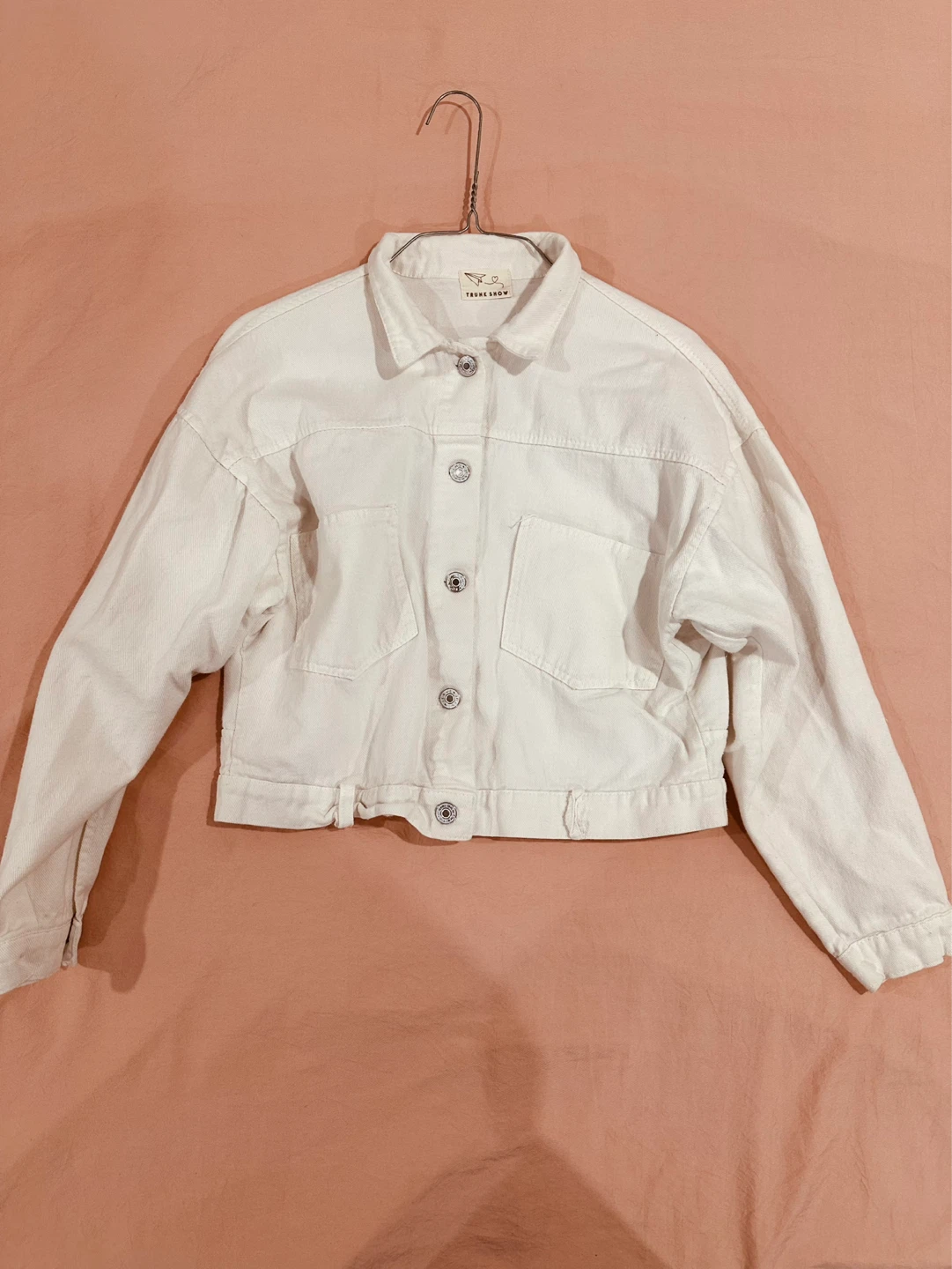 TRUNK SHOW White Denim Jacket