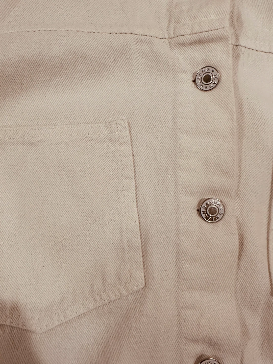 TRUNK SHOW White Denim Jacket - photo 3