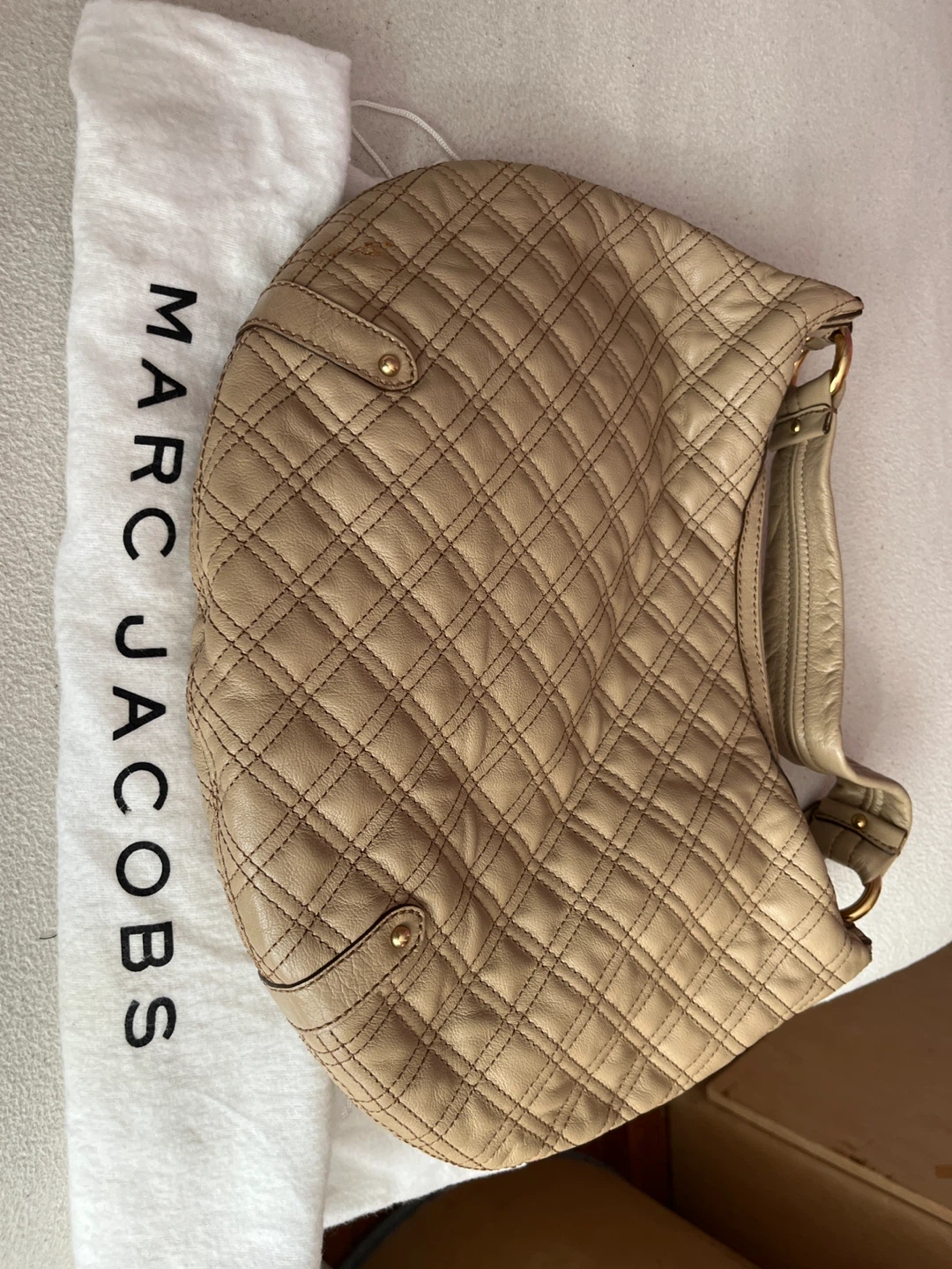Marc Jacobs Quilted Leather Hobo Bag