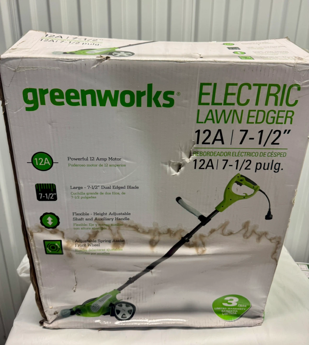 Greenworks 12 Amp Electric Corded Edger - photo 2