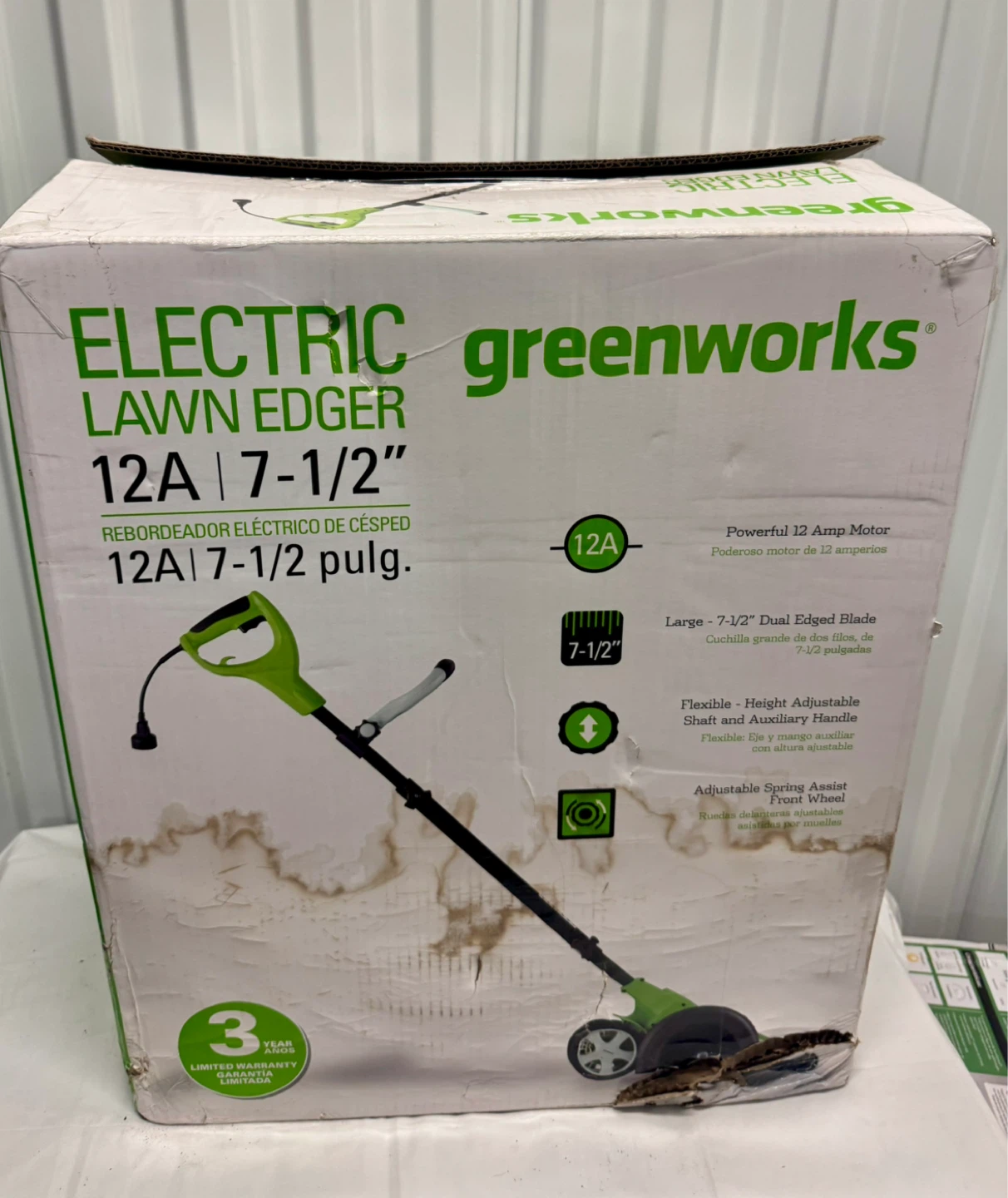 Greenworks 12 Amp Electric Corded Edger