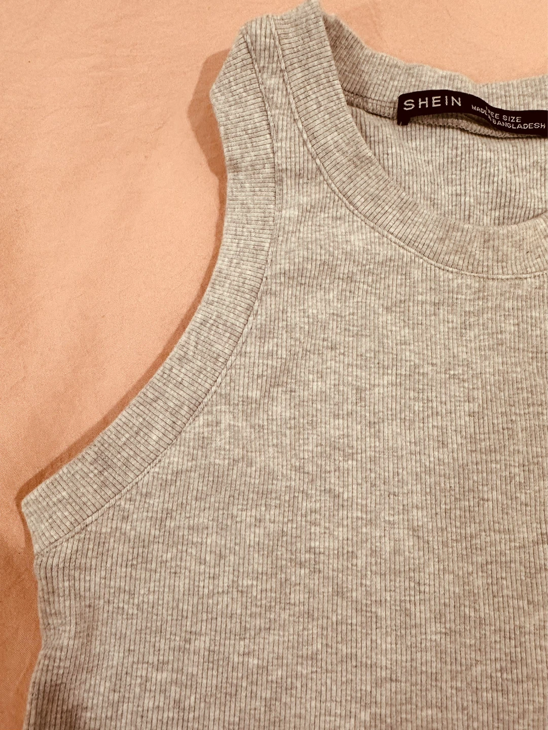 Buy 1 take 1 SHEIN Ribbed Tank Top - Grey - photo 2